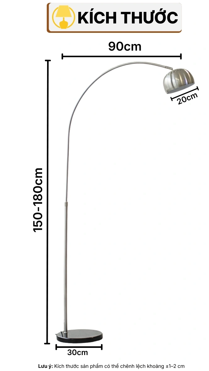 THÔNG SỐ KỸ THUẬT ĐÈN CÂY ĐỨNG ĐÈN SÀN KC3