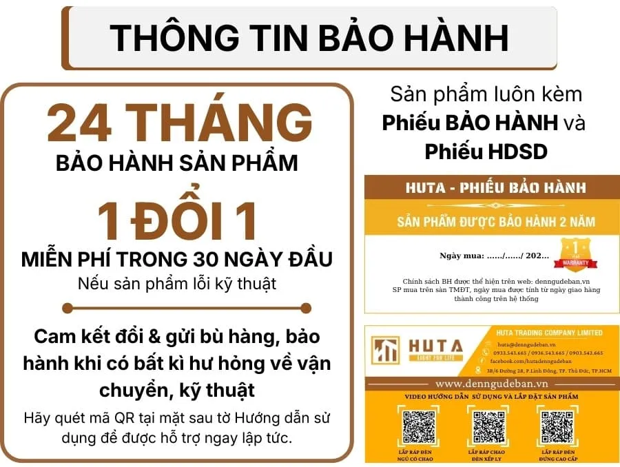 7. CHÍNH SÁCH BẢO HÀNH VÀ CAM KẾT CỦA HUTA