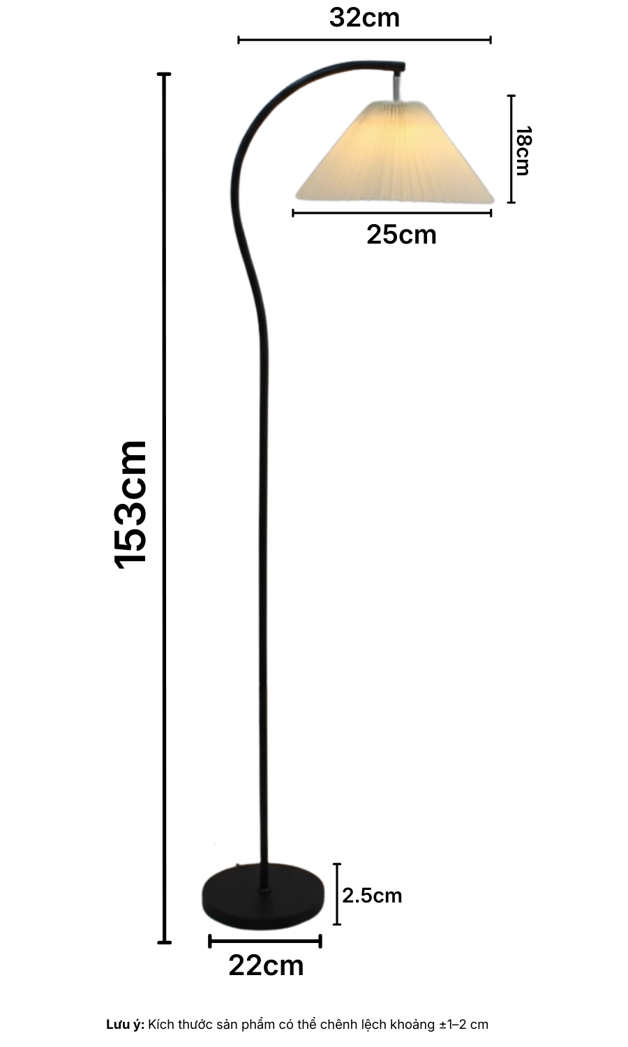 3. THÔNG SỐ KỸ THUẬT ĐÈN CÂY ĐỨNG ĐÈN SÀN KC6