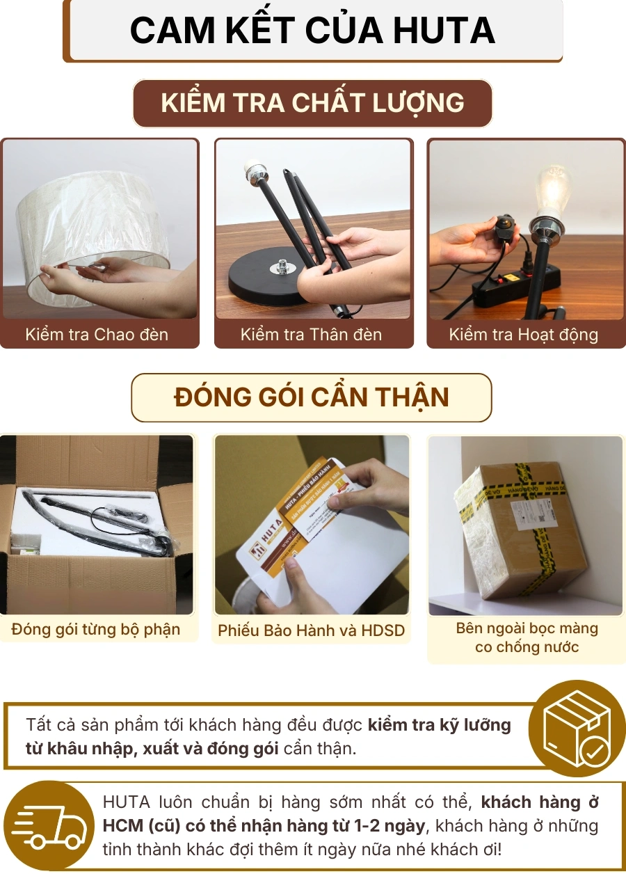 7. CHÍNH SÁCH BẢO HÀNH VÀ CAM KẾT CỦA HUTA