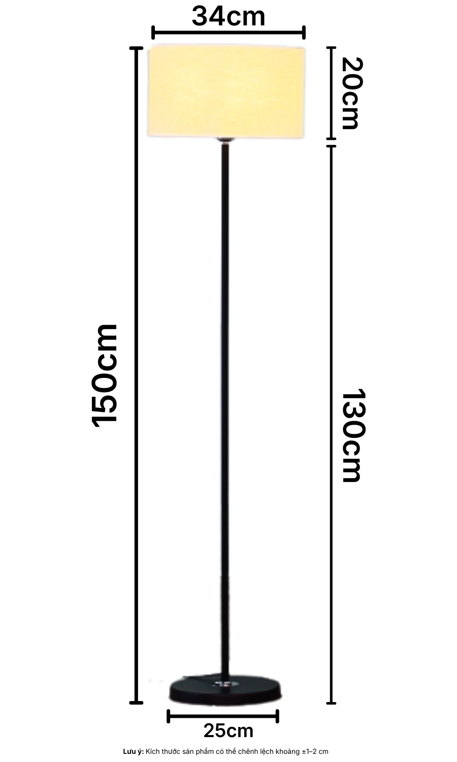 3. THÔNG SỐ KỸ THUẬT ĐÈN CÂY ĐỨNG ĐÈN SÀN KT4