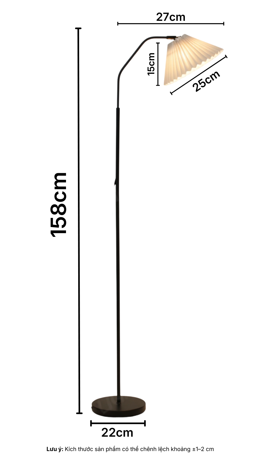 3. THÔNG SỐ KỸ THUẬT ĐÈN CÂY ĐỨNG ĐÈN SÀN KT6