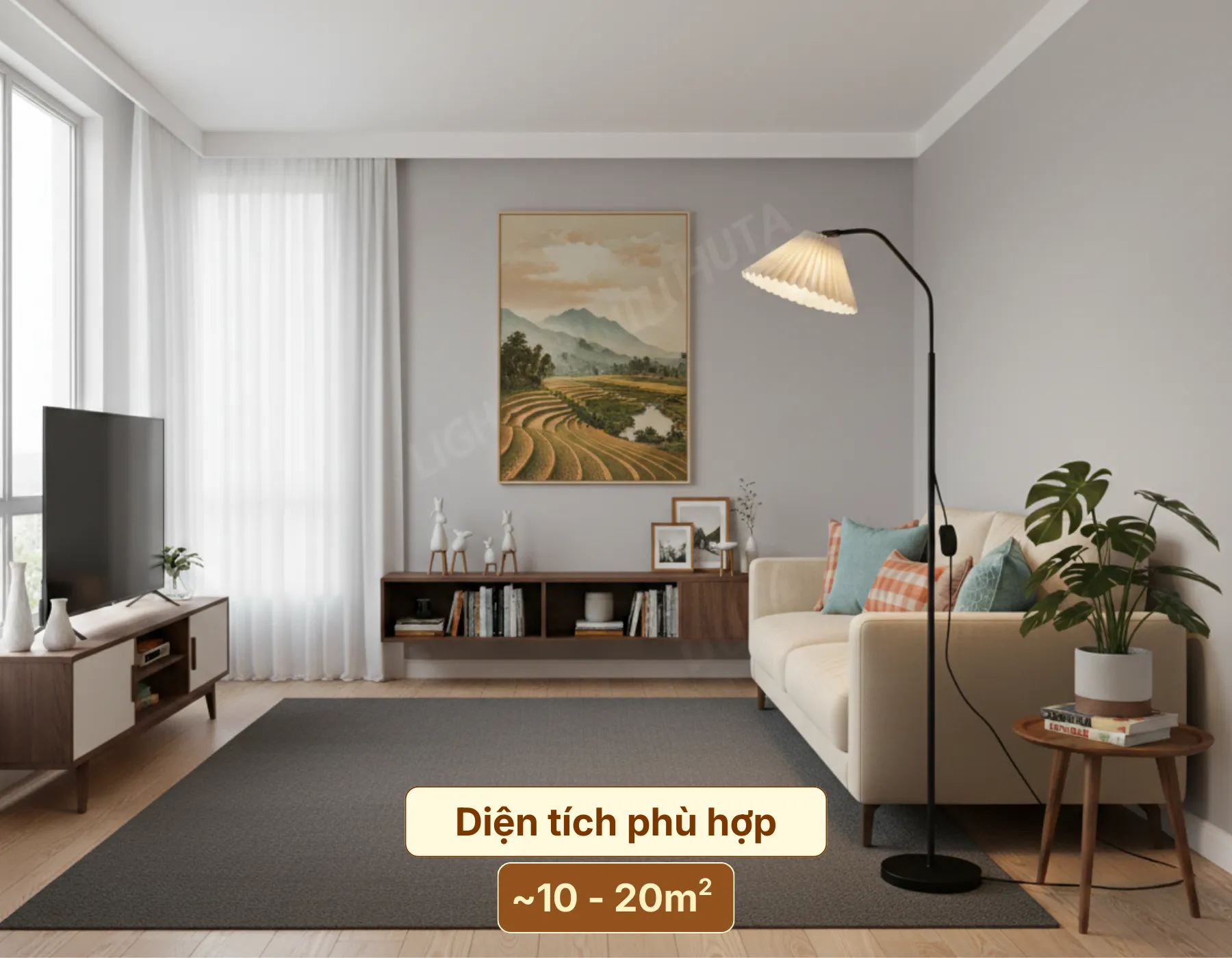 6. KHÔNG GIAN PHÙ HỢP VỚI ĐÈN CÂY ĐỨNG ĐÈN SÀN KT6