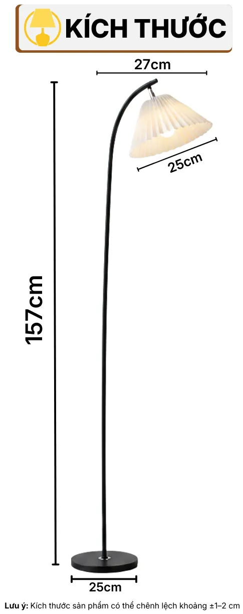 THÔNG SỐ KỸ THUẬT ĐÈN CÂY ĐỨNG ĐÈN SÀN KT7