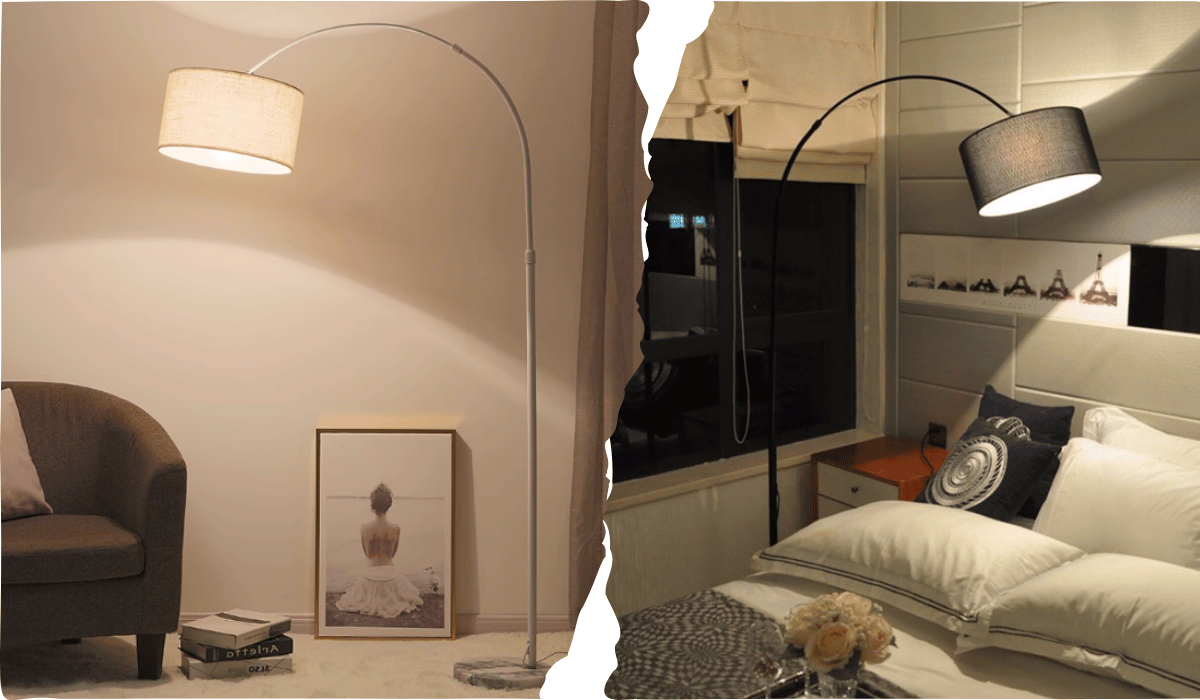 Đèn Cây Đứng HUTA Light For Life KC02 Thân Thép Chống Gỉ, Bóng Led Ánh Sáng Vàng