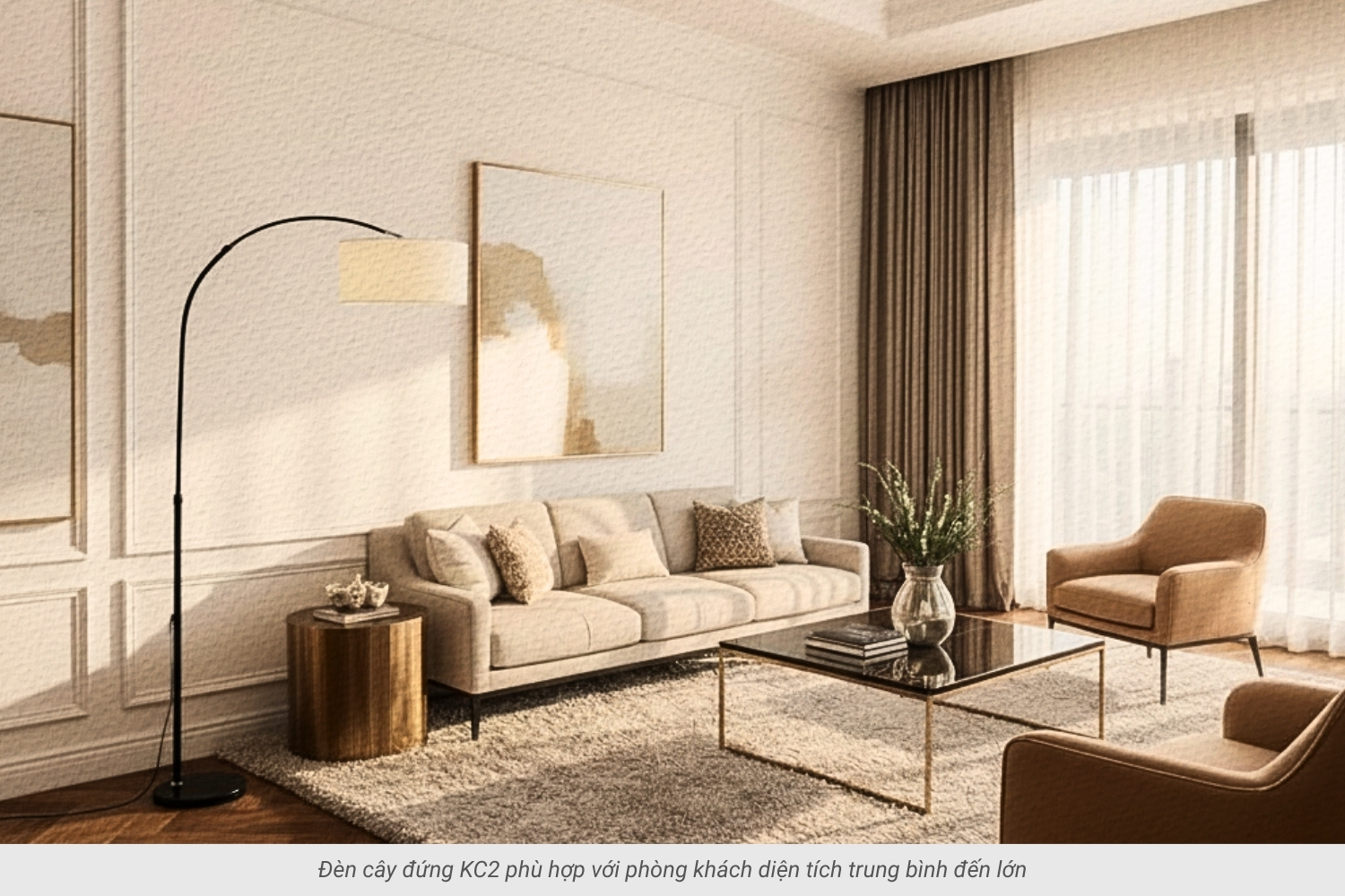 2.2 Đèn cây đứng mã KC2 thân thép chống gỉ