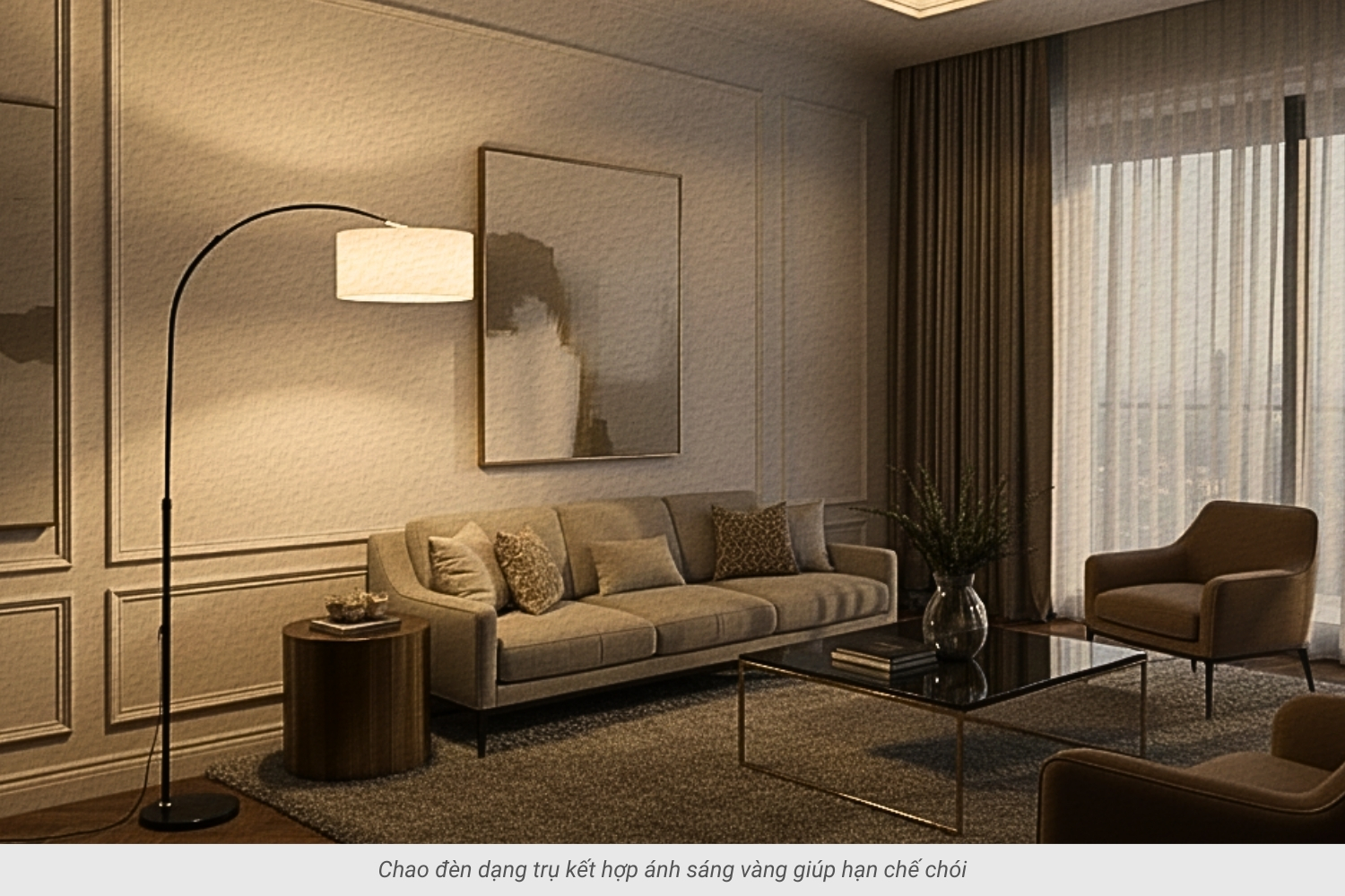 2.2 Đèn cây đứng mã KC2 thân thép chống gỉ