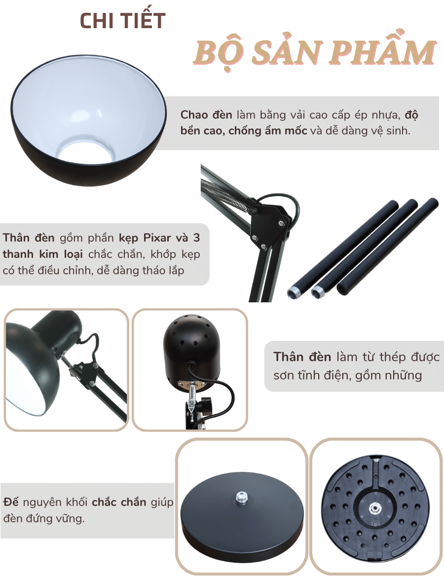 1. Đèn cây đứng mã KC01 có gì nổi bật?