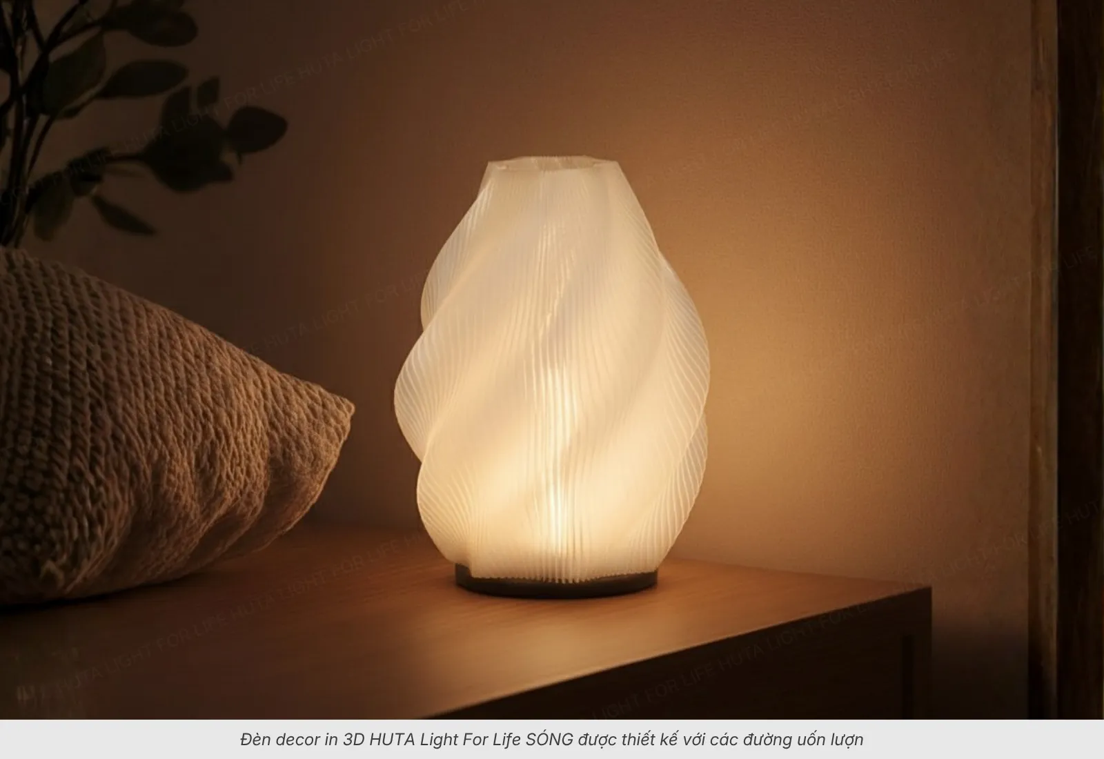 2.4 Đèn Decor In 3D Sóng - Uốn Lượn Lấy Cảm Hứng Từ Sóng Nước