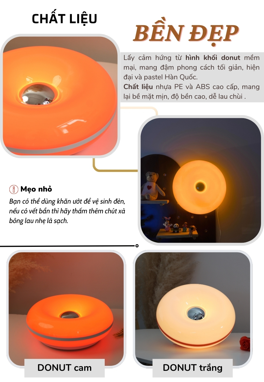 1. Đèn bàn trang trí mã DONUT có gì nổi bật?