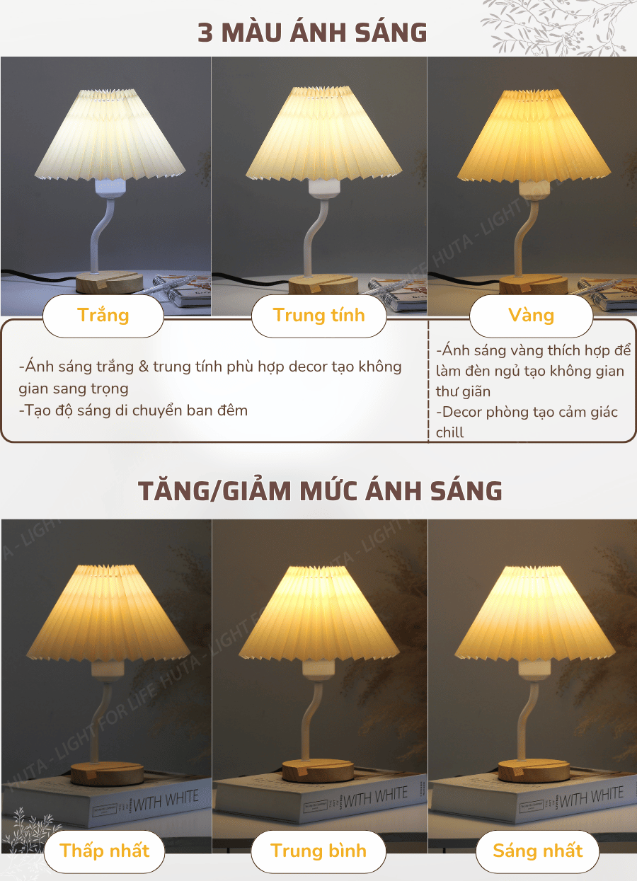 2. Thông số kĩ thuật đèn ngủ để bàn mã G8