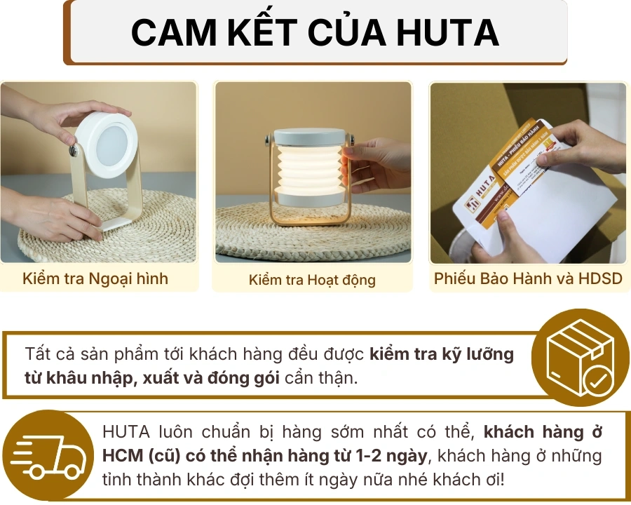 7. CHÍNH SÁCH BẢO HÀNH VÀ CAM KẾT CỦA HUTA