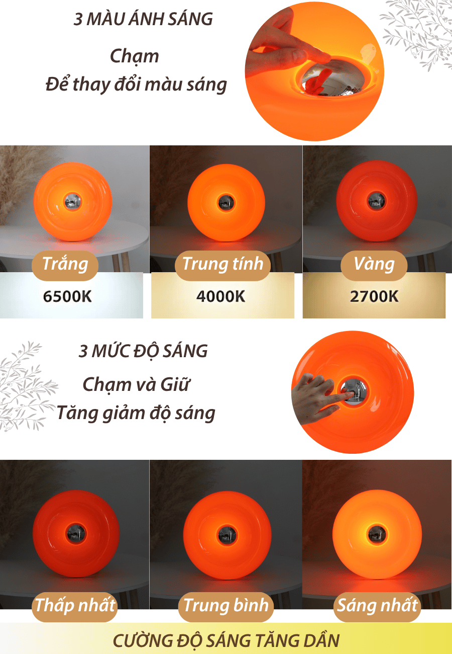 3. Đèn bàn trang trí DONUT sử dụng như thế nào?