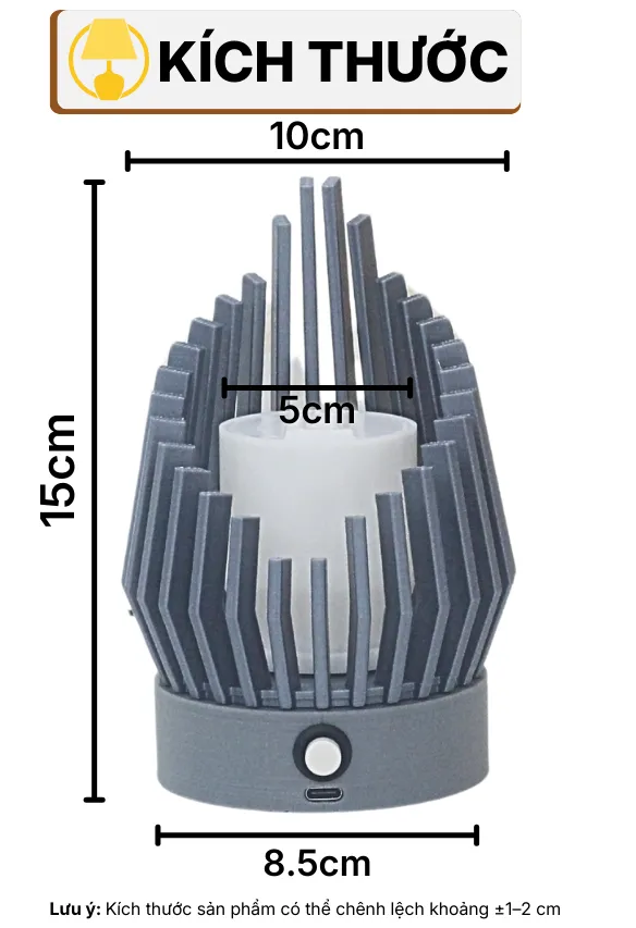 THÔNG SỐ KỸ THUẬT ĐÈN IN 3D KHỞI SẮC