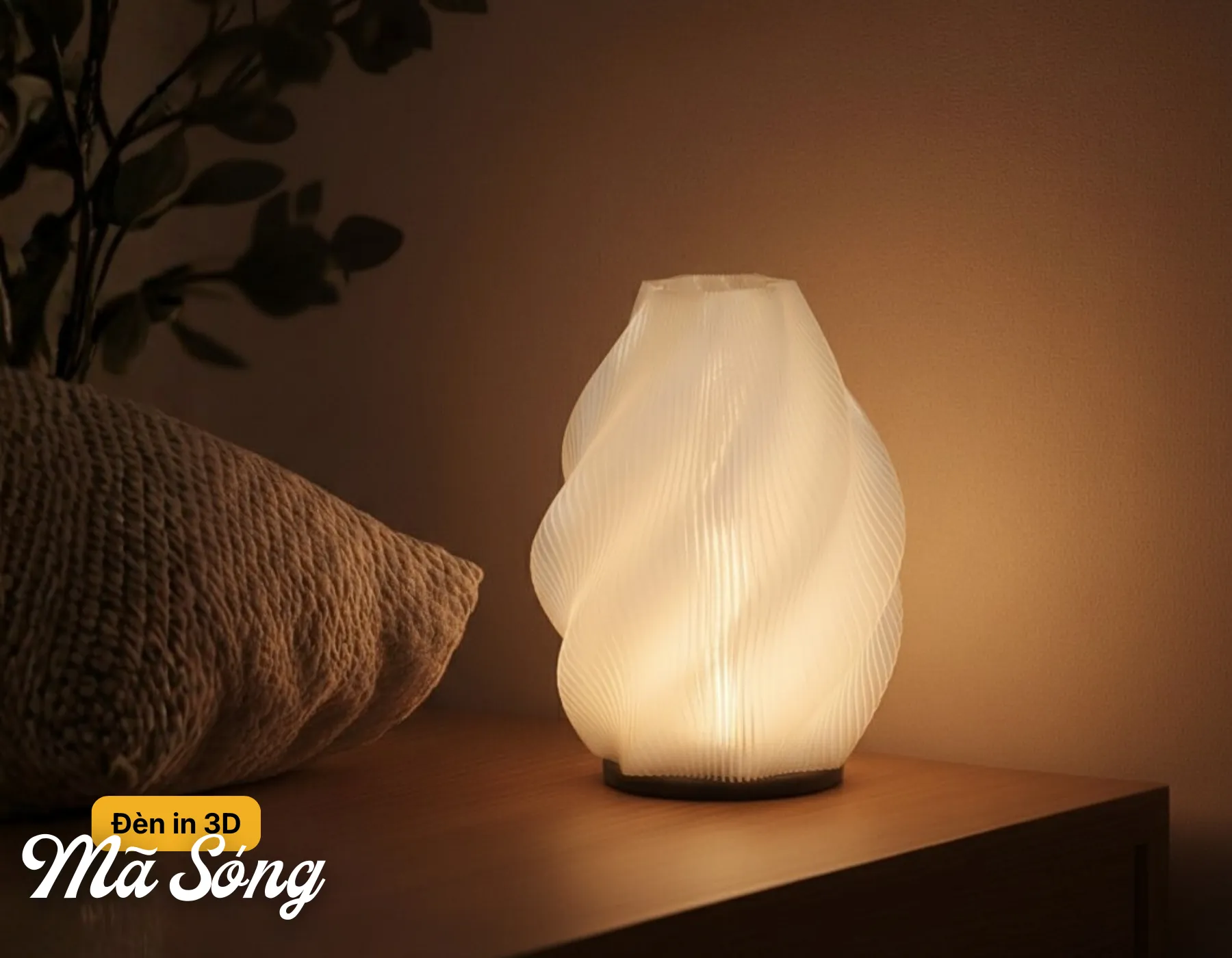 Đèn In 3D HUTA Light For Life SÓNG