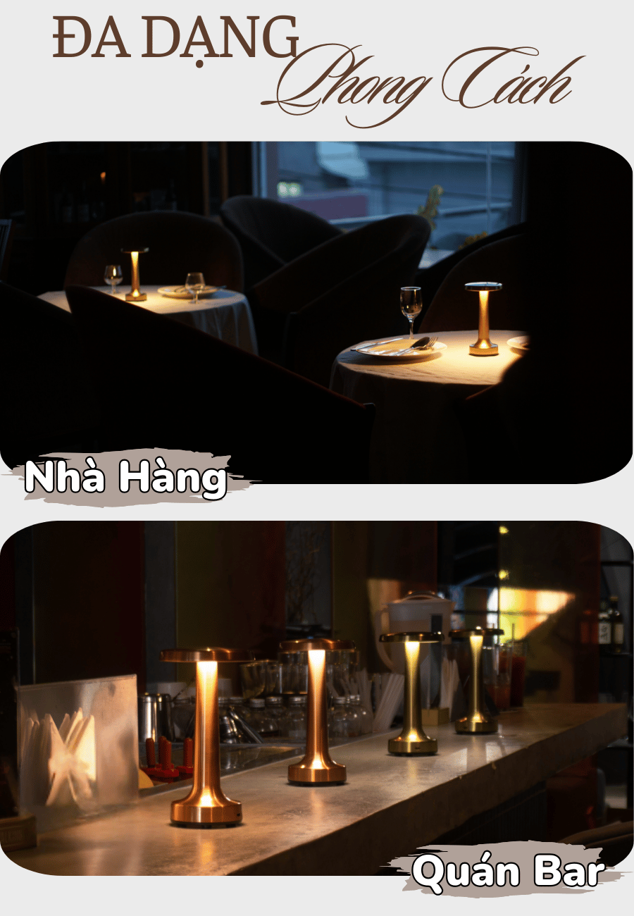 Ứng dụng của đèn bàn LED quầy bar, nhà hàng RESDIA2
