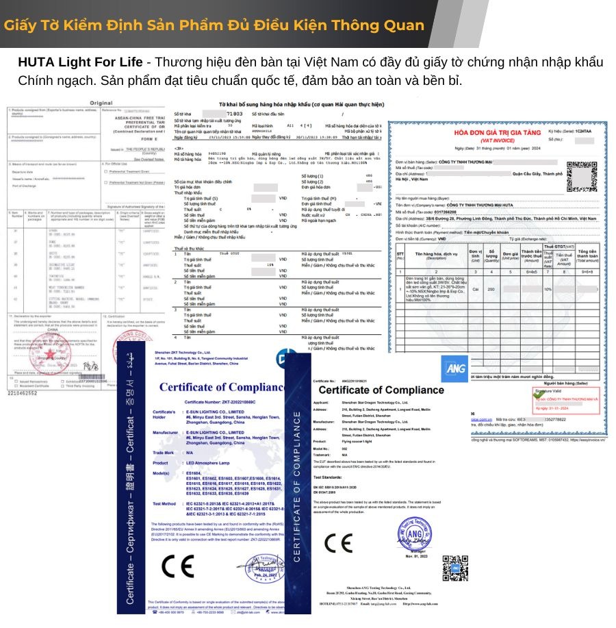 Giấy tờ kiểm định sản phẩm đủ điều kiện thông quan