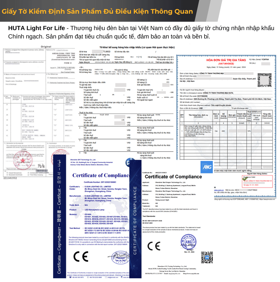 Giấy tờ kiểm định sản phẩm đủ điều kiện thông quan