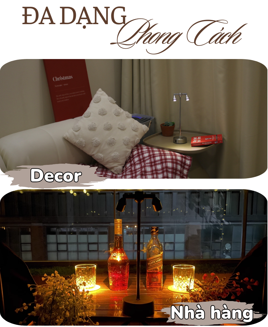 Ứng dụng của đèn bàn LED quán bar, nhà hàng RESROI