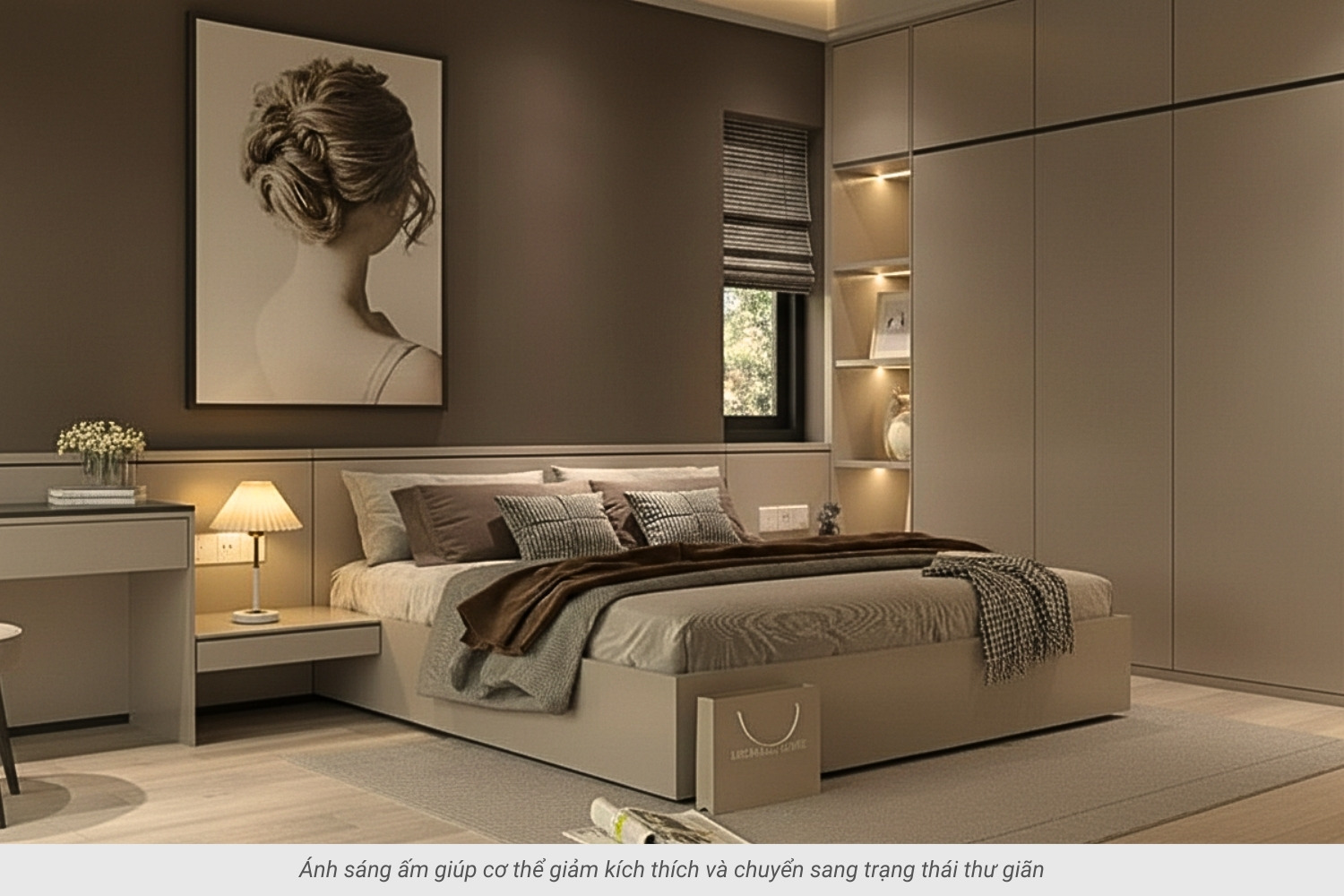 2. Đèn ngủ ánh sáng vàng theo cơ chế ảnh hưởng nhịp sinh học