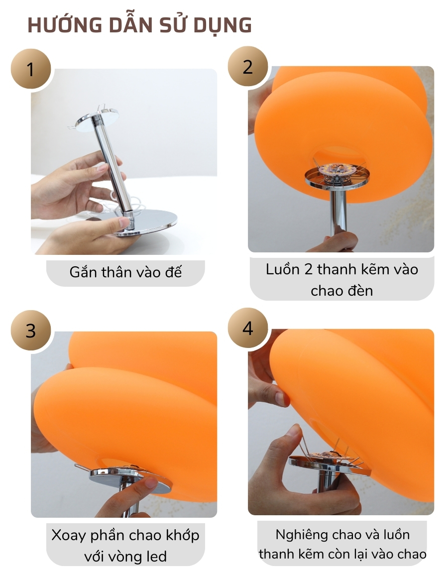 3. Đèn bàn trang trí BREAD sử dụng như thế nào?