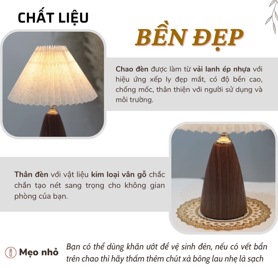 1. Đèn ngủ để bàn mã T10 có gì nổi bật?