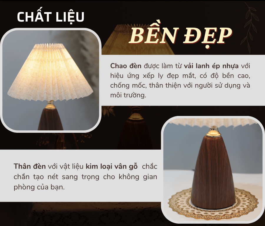 1. Đèn ngủ để bàn mã T10 có gì nổi bật?