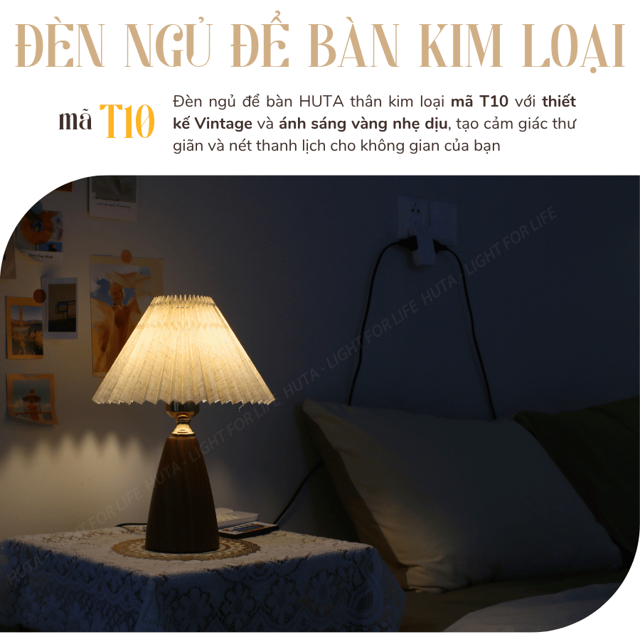 1. Đèn ngủ để bàn mã T10 có gì nổi bật?