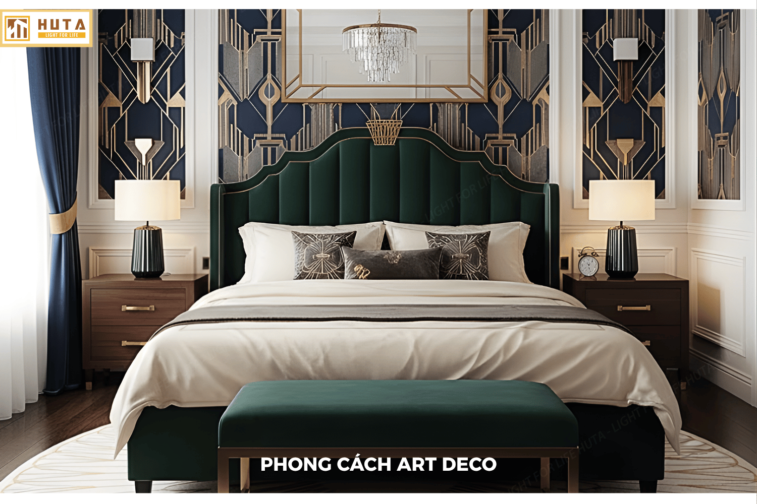 2.2 Đèn ngủ để bàn thân gốm sứ