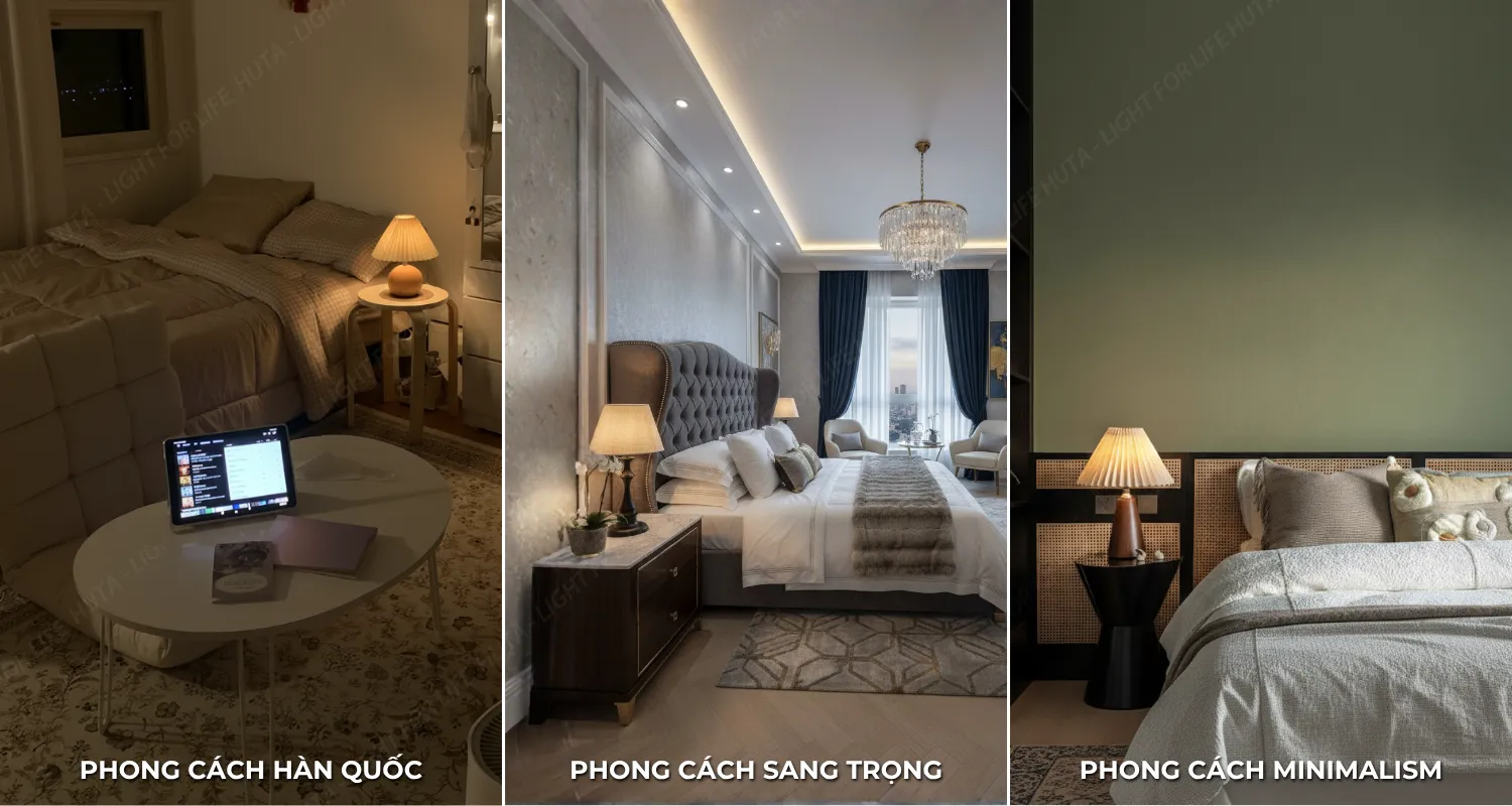 2.3 Đèn ngủ để bàn thân kim loại