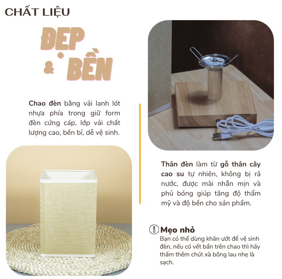 1. Đèn ngủ để bàn mã G3S có gì nổi bật?