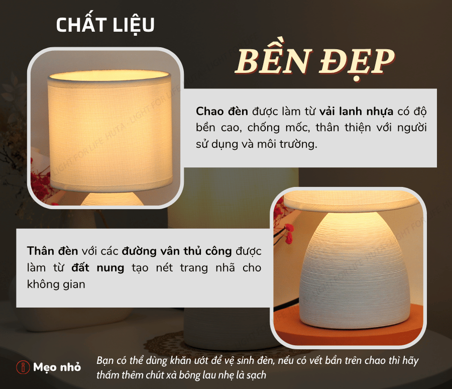 1. Đèn ngủ để bàn mã S2 có gì nổi bật?