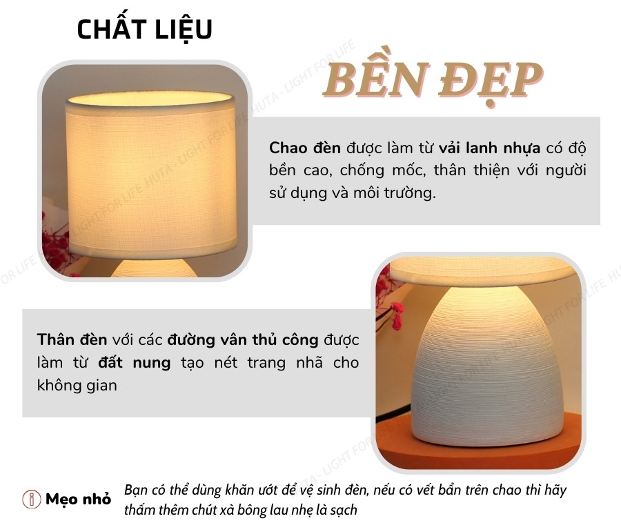 1. Đèn ngủ để bàn mã S2 có gì nổi bật?