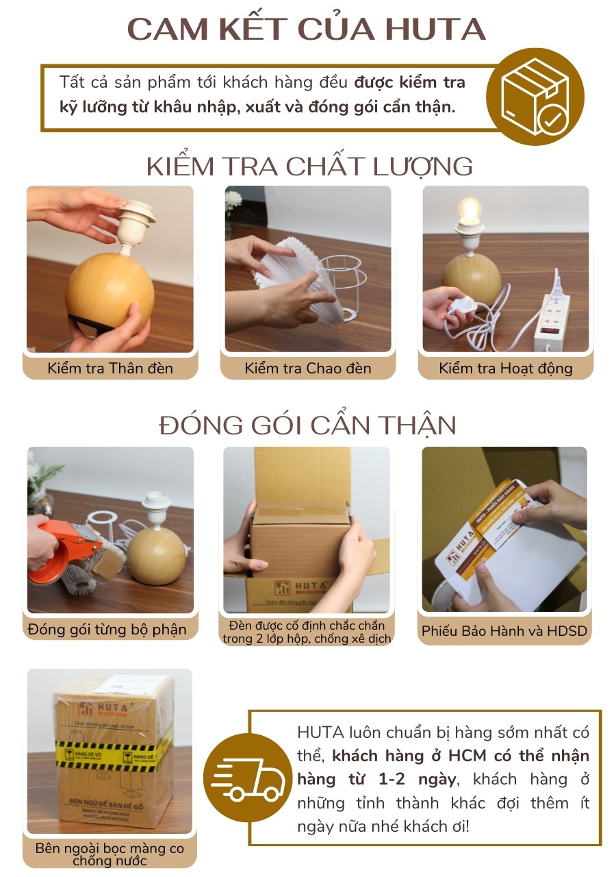 5. Chính sách bảo hành và cam kết của HUTA