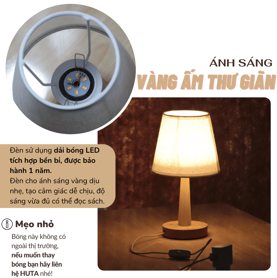 2. Thông số kĩ thuật đèn ngủ để bàn mã G2S