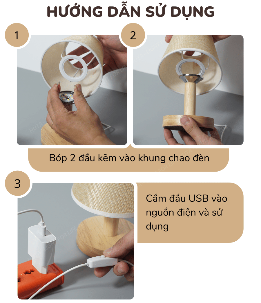 3. Đèn ngủ để bàn mã G3S sử dụng như thế nào?