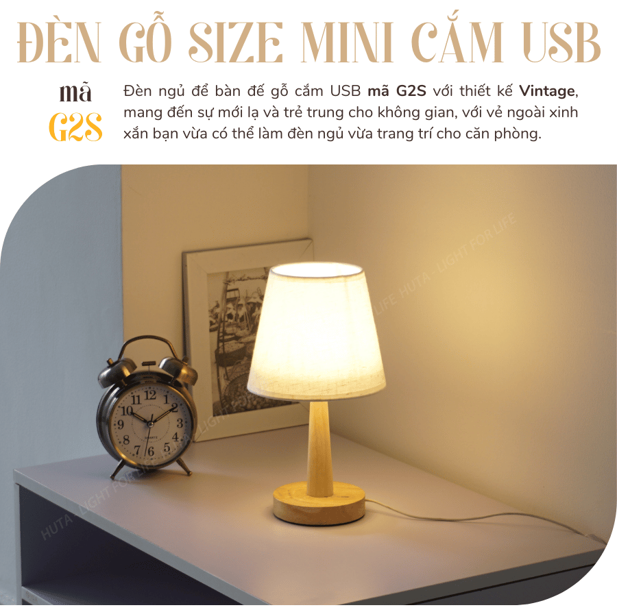 1. Đèn ngủ để bàn mã G2S có gì nổi bật?