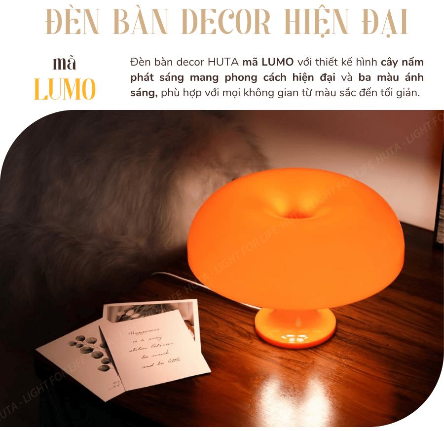 1. Đèn bàn trang trí mã LUMO có gì nổi bật?