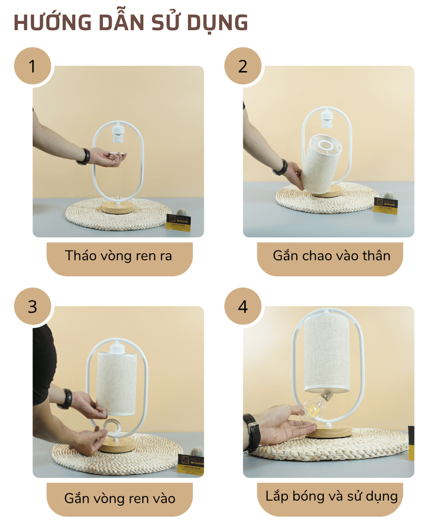 3. Đèn ngủ để bàn mã G6 sử dụng như thế nào?