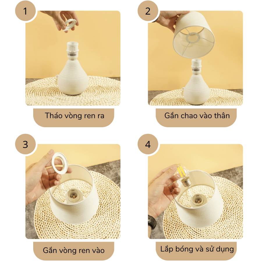 3. Đèn ngủ để bàn mã S1 sử dụng như thế nào?