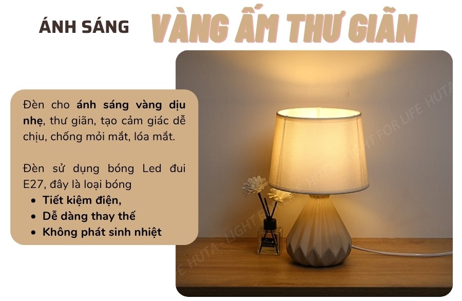 2. Thông số kĩ thuật đèn ngủ để bàn mã S13