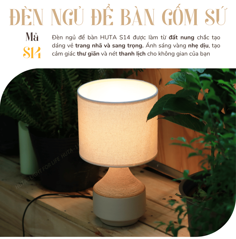 1. Đèn ngủ để bàn mã S14 có gì nổi bật?