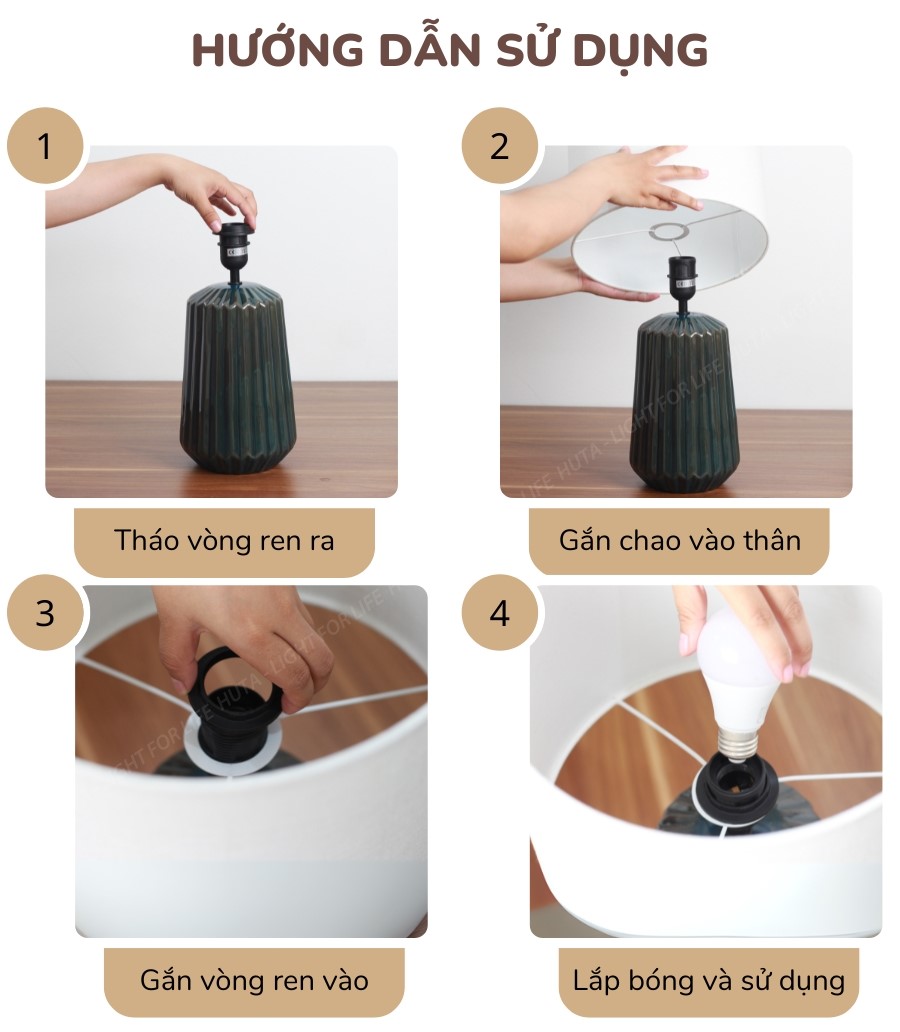 3. Đèn ngủ để bàn mã S17 sử dụng như thế nào?