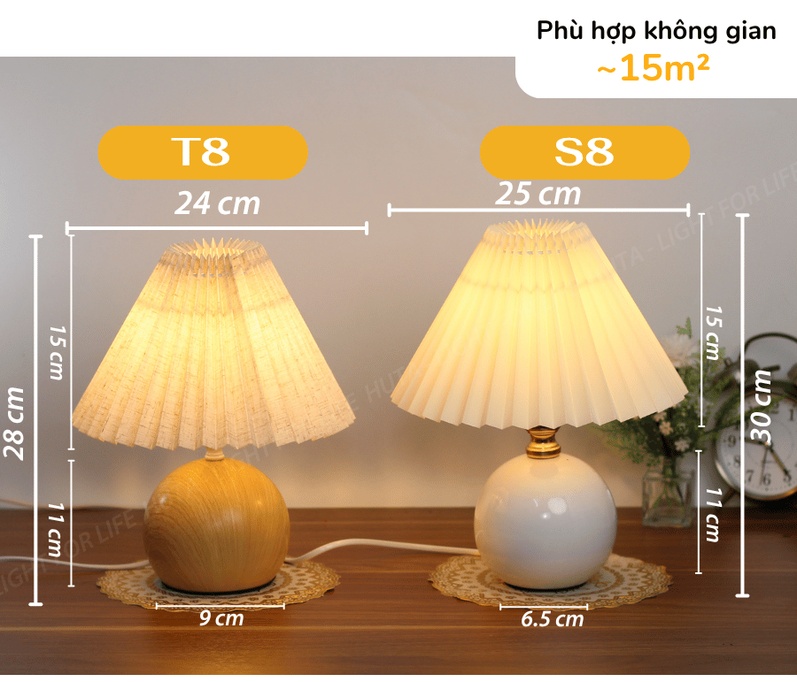 1. Đèn ngủ để bàn mã S8T8 có gì nổi bật?