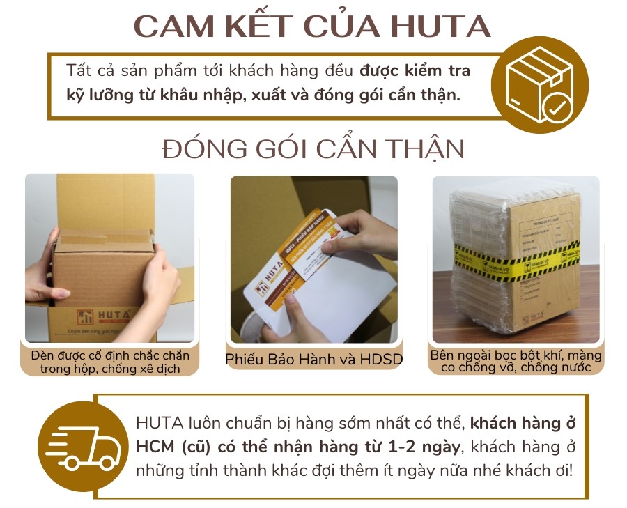5. Chính sách bảo hành và cam kết của HUTA