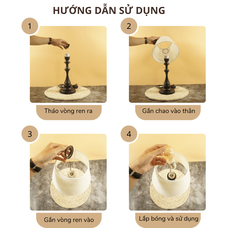 3. Đèn ngủ để bàn mã T2 sử dụng như thế nào?