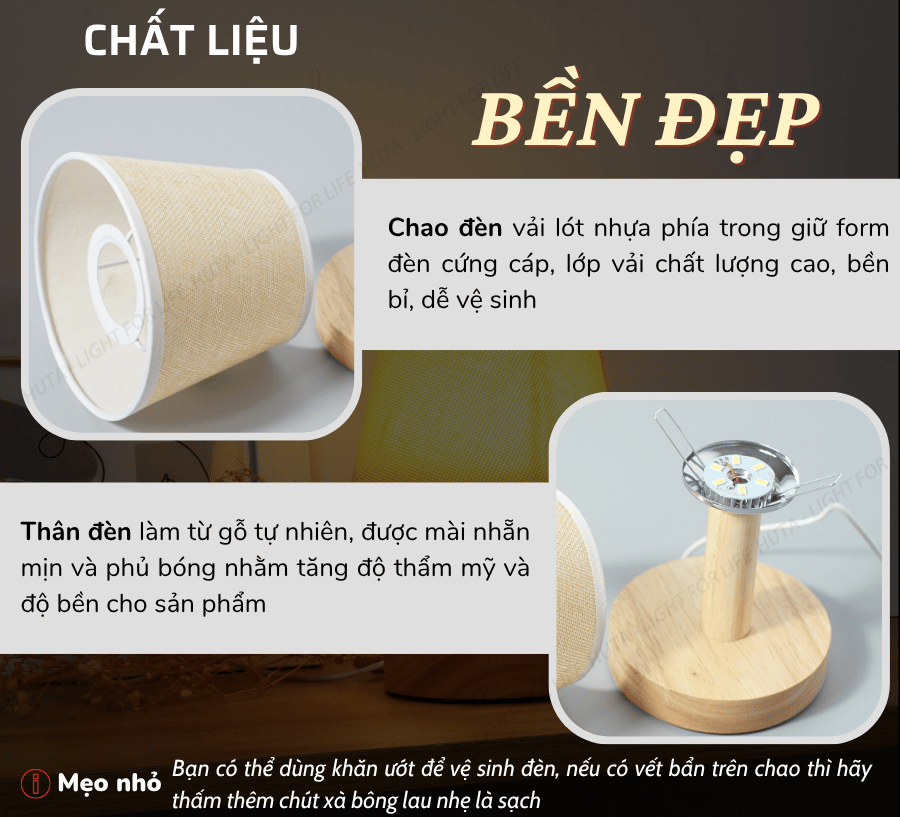 1. Đèn ngủ để bàn mã G9 có gì nổi bật?
