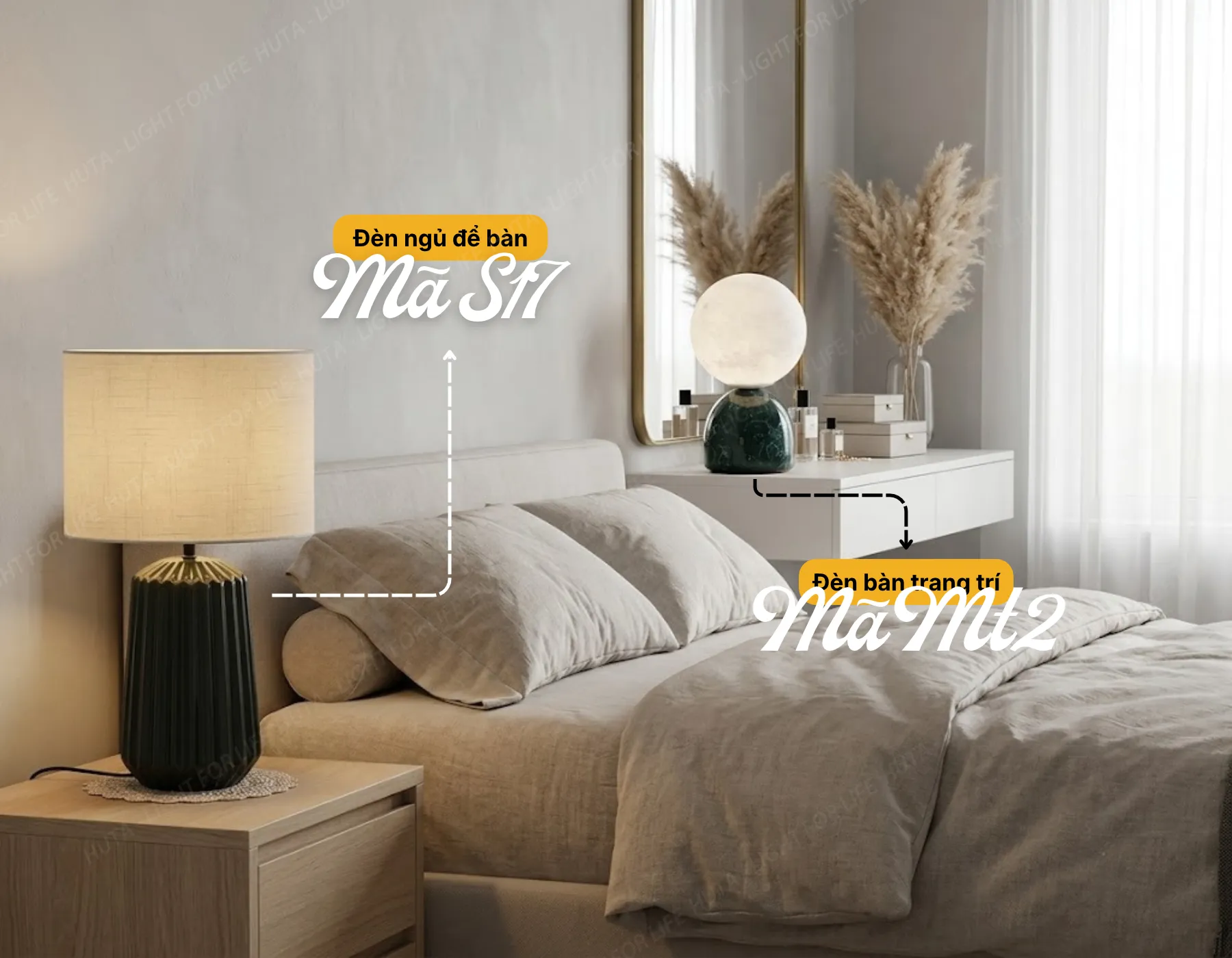 Đèn Ngủ Để Bàn HUTA Light For Life S17