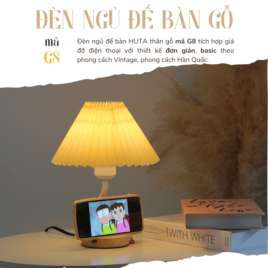 1. Đèn ngủ để bàn mã G8 có gì nổi bật?