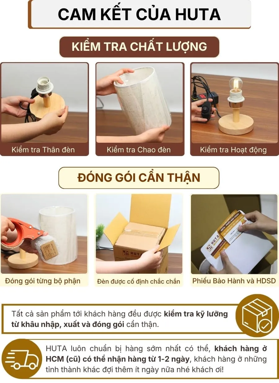 7. CHÍNH SÁCH BẢO HÀNH VÀ CAM KẾT CỦA HUTA